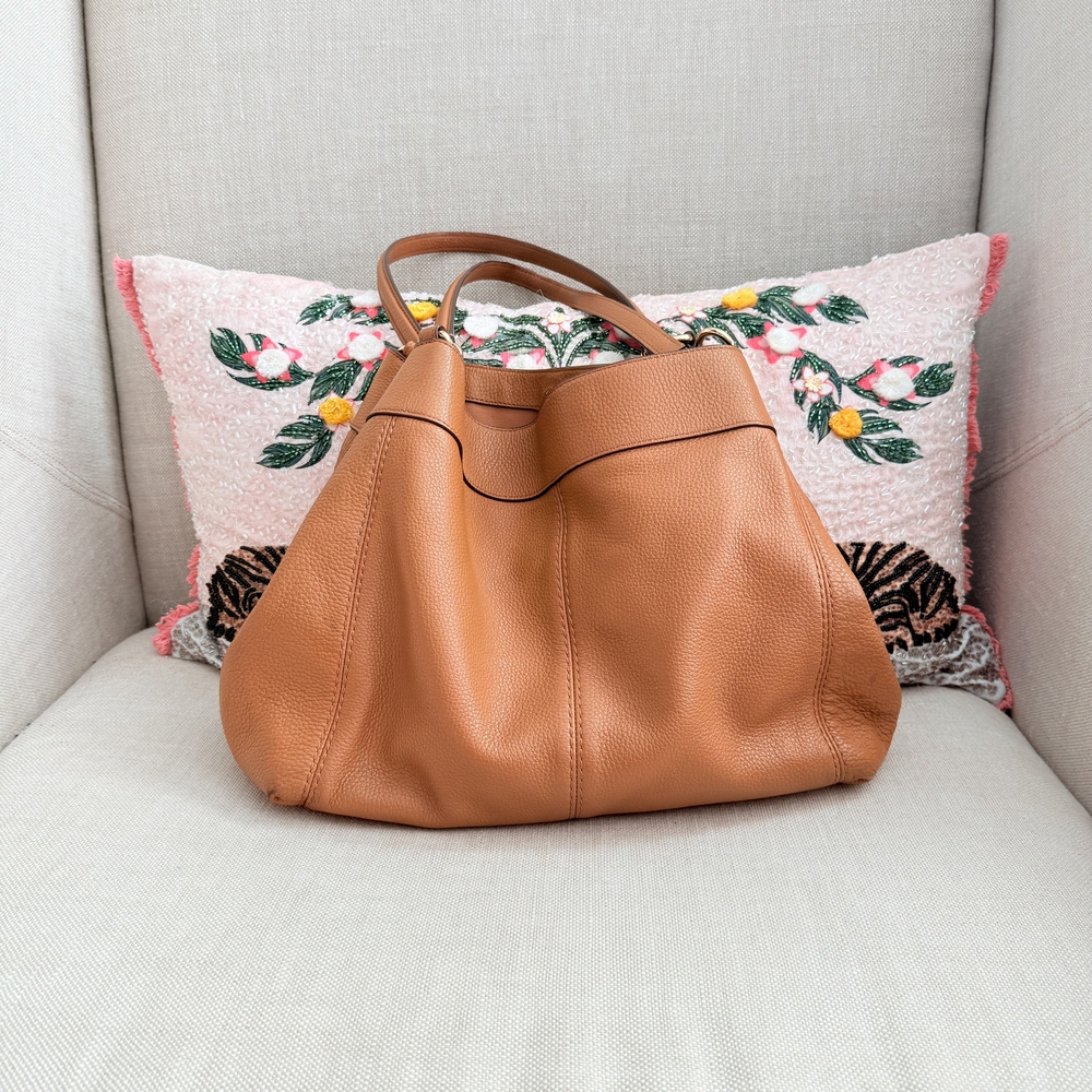 Coach Caramel Leather Shoulder Bag - Picture 3 of 12